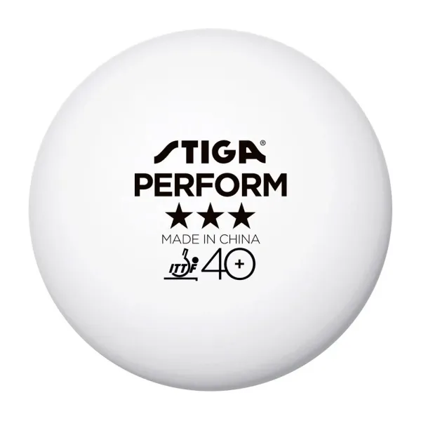 Мяч для наст. тенниса Stiga Perform 3***, 40+, 1113-2110-06, пластик, ITTF Appr., уп.6 шт, бел за 2&nbsp;121.60 ₽ в Иванове