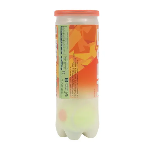 Мяч теннисный детский HEAD Stage 2 Orange, 578423,уп.3 шт, фетр,нат.резина,желто-оранжевый за 836.40 ₽ в Иванове
