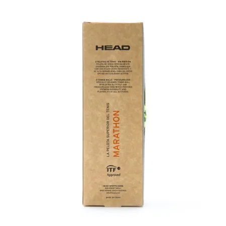 Мяч теннисный HEAD Marathon 3B, 578183, крафт. упак.3шт, без давления, фетр, нат.резина,желтый за 1&nbsp;055.70 ₽ купить в Иванове