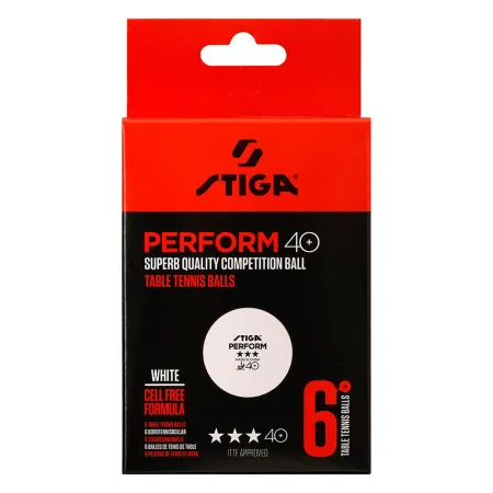 Мяч для наст. тенниса Stiga Perform 3***, 40+, 1113-2110-06, пластик, ITTF Appr., уп.6 шт, бел за 2&nbsp;121.60 ₽ купить в Иванове