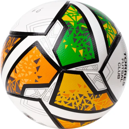 Мяч футзал. TORRES Futsal Club, FS323764, р.4, 10 пан. ПУ, 4 под. сл, гибрид. сш. бело-зел-оранж за 2&nbsp;264.40 ₽ купить в Иванове