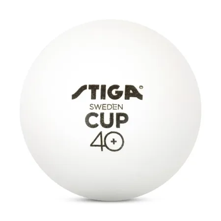 Мяч для наст. тенниса Stiga Cup ABS, 1110-2510-12, диам.40+мм, пластик, упак. 12 шт, белый за 1&nbsp;774.80 ₽ купить в Иванове
