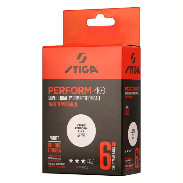 Мяч для наст. тенниса Stiga Perform 3***, 40+, 1113-2110-06, пластик, ITTF Appr., уп.6 шт, бел за 2&nbsp;121.60 ₽ в Иванове