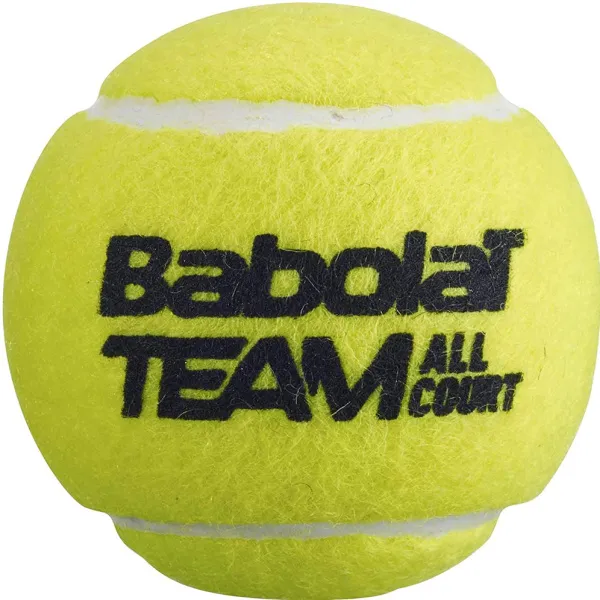 Мяч теннисный BABOLAT Team All Court,502081, уп.4 шт,одобр.ITF, сукно, нат.резина,желтый за 2&nbsp;385.10 ₽ в Иванове