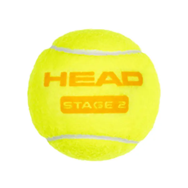 Мяч теннисный детский HEAD Stage 2 Orange, 578423,уп.3 шт, фетр,нат.резина,желто-оранжевый за 836.40 ₽ в Иванове