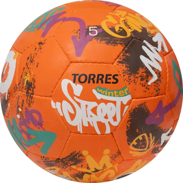 Мяч футб. TORRES Winter Street, F023285, р.5, 32 пан, рез, 4 подкл. слоя, руч. сшив,оранж-мультик. за 2&nbsp;713.20 ₽ в Иванове