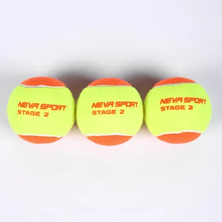 Мяч теннисный детский NS Orange, 5021005, уп.3 шт, резина, шерть, нейлон, желто-оранжевый за 613.70 ₽ купить в Иванове