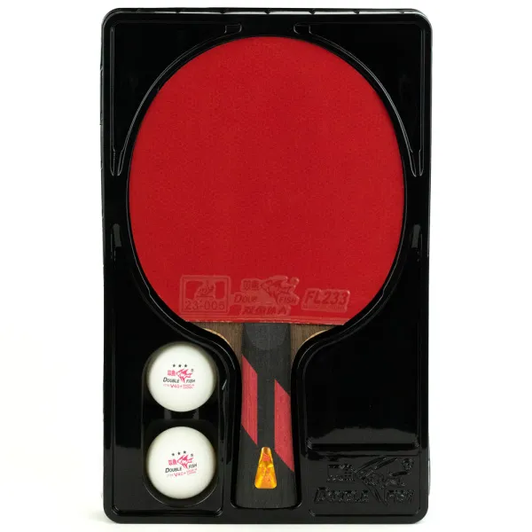 Ракетка для н/т DOUBLE FISH 7A+C, для професс.,ITTF Appr.,накл.2,1мм,+ 2 мяча V40+мм ITTF Appr за 3&nbsp;559.80 ₽ в Иванове