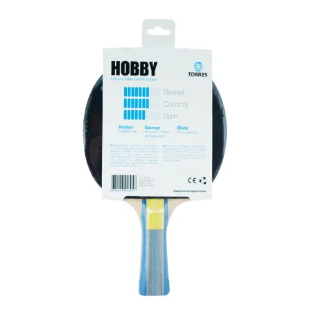 Ракетка для н/т TORRES Hobby, TT0003, для любителей, накладка 1,8 мм, конич. ручка за 875.50 ₽ купить в Иванове